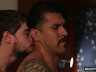 Latin gay anal sex with cumshot