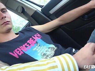 Handjob in the Car